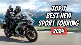 Top 7 BEST NEW TOURING MOTORCYCLE 2024 [upl. by Neile]