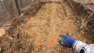 Can you see it  Excavating Foundation for Steamboat Themed Cabin [upl. by Gerek]