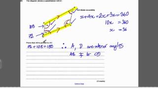 Circle Theorems 2 GCSE Higher Maths Exam Qs 14 [upl. by Ididn]