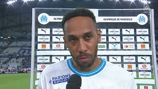 INTERVIEW PIERREEMERICK AUBAMEYANG OMPANATHINAIKOS TOUR PRELIMINAIRE LIGUE DES CHAMPIONS 20232024 [upl. by Christmann]