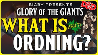 What is the Ordning or Order of Giants from Bigby Presents Glory of the Giants amp Giantcraft for DampD [upl. by Agnizn]