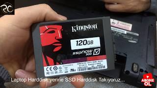 Laptop ssd nasıl takılır Harddisk yerine ssd takmak Bilgisayarımız uçtu [upl. by Llig]