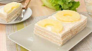 Pastel de Atún con Pan de Molde y Piña  Receta Fácil y Rápida para el Verano [upl. by Newfeld7]