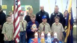 Webelos Advancement Ceremony 2013 [upl. by Aikaj]