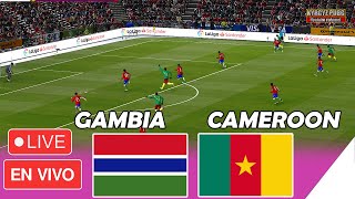 Gambia vs Cameroon LIVE  CAF African Cup Of Nations  Match LIVE Now PES 2021 [upl. by Newhall]