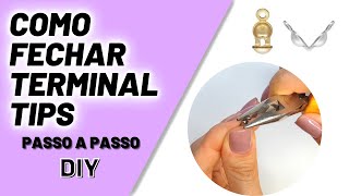 Como Fechar o Terminal Tips de Bijuterias  Dica Rápida [upl. by Coppinger967]