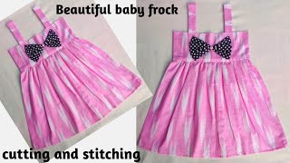 Beautiful baby frock cutting and stitching23 year old girl dress cutting and stitching [upl. by Gilli]