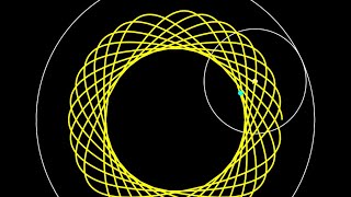 Hypotrochoid animation smaller circle rolling within a larger circle code for the animation shorts [upl. by Osterhus968]