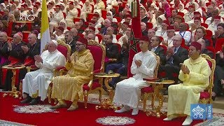 Visite du pape François à lInstitut Mohammed VI [upl. by Aisile523]