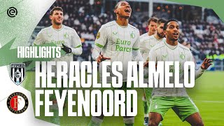 FOUR beautiful GOALS  Highlights Heracles Almelo – Feyenoord  Eredivisie 20232024 [upl. by Durwyn]