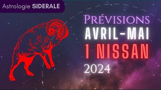 Prévisions AVRILMAI 2024 PREMIER NISSAN Astrologie SIDERALE [upl. by Chilton571]