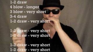 Blues harmonica lessons Im a Man amp Mannish Boy riffs  how to play for beginners [upl. by Rambert]