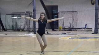 Majorette Tryout Routine 2014 [upl. by Dita]