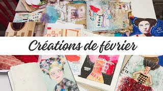 Rétrospective Mensuelle  Peinture et Art Journal  la vie à latelier ☕️ [upl. by Annaerda]