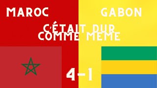 MAROC 41 GABON  SUPERBE DÉBUT MAIS CÉTAIT DUR  ELIMINATOIRE CAN 2025 [upl. by Nylessoj723]