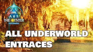 How To Find Underworld Entrances  Center  Ark Survival Ascended [upl. by Llehsem]