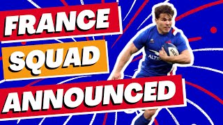 France Squad Named for Rugby World Cup 2023 [upl. by Nylrebmik]