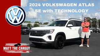 Is the new 2024 Volkswagen Atlas SE with Technology the best midsize family SUV Review and Drive [upl. by Borden]