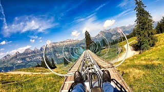 Floomzer Rodelbahn  Onride POV  Bergbahnen Flumserberg  Alpine Coaster [upl. by Remsen]