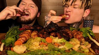 Mukbang Grilled Meat ASMR 🥩 [upl. by Erdnaet467]