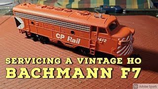 Servicing a vintage Bachmann F7  Ringfield motor locomotive [upl. by Elle]