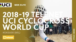 20182019 Telenet UCI Cyclocross World Cup  Koksijde BEL  Men Elite [upl. by Eimiaj]