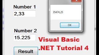 Visual Basic NET Tutorial 4  How to Create a Simple Calculator in Visual Basic [upl. by Mano703]