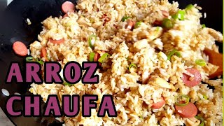 PERUVIAN ARROZ CHAUFA RECIPEARROZ CHAUFA PERUANA [upl. by Yeroc217]