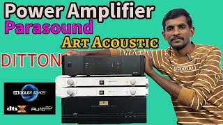 Hometheatre Poweramplifier 5ch amp 2ch Parasound  Ditton  Art Acoustic poweramplifier RockAudios [upl. by Ahsienad]