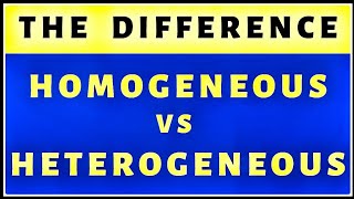 Homogeneous vs Heterogeneous  homogenous  by AgriCareAS [upl. by Ika875]