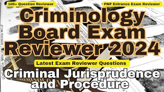 Pass Your Criminology Licensure Exam 2024 Ultimate Criminal Jurisprudence amp Procedures Reviewer [upl. by Barnabe142]