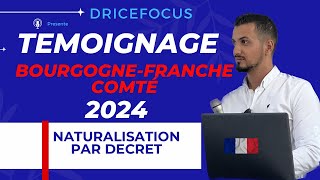 Demande nationalité française par décret  entretien naturalisation française 2024  Témoignage [upl. by Pizor293]