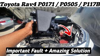 P0171  P0505  P117B Toyota Rav4  Amazing Solution 🔥 [upl. by Ait344]