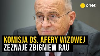 Zbigniew Rau przed komisją ds afery wizowej [upl. by Aneele664]