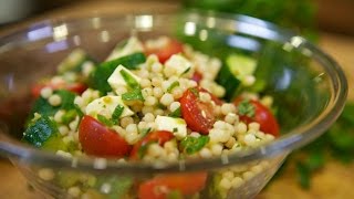 Israeli Couscous Summer Salad f LA Times Food Columist Russ Parsons [upl. by Dasya97]