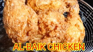 AL BAIK CHICKENOriginal Style Chicken Injected with flavoursSaudis special broasted chicken [upl. by Anerdna]