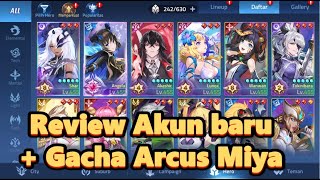 Review Akun baru Gamer tenan  gacha berburu arcus miya  Mobile Legends Adventure [upl. by Esmerolda]