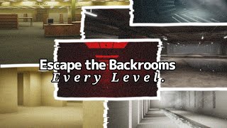 Escaping the Backrooms  Escape the Backrooms  FULL GAMEPLAY [upl. by Jaddo]