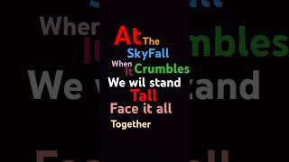 SkyFall  Lyrics [upl. by Glover1]