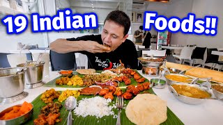 100 South Indian Food  GIANT 19 ITEMS THALI  Chettinad Tamil Nadu Crab Curry [upl. by Irab]