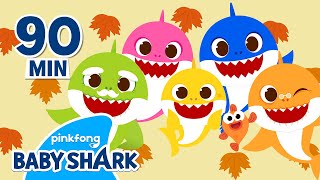 🍁BEST Baby Shark Story Collection  Compilation  Fall Playlist w Stories  Baby Shark Official [upl. by Abbate822]