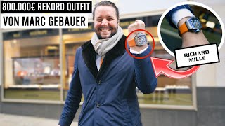 MARC GEBAUER und DAS 800000€ REKORD OUTFIT 😱🔥💸  WIE VIEL IST DEIN OUTFIT WERT  MAHAN [upl. by Leizar]