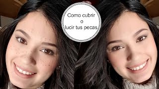 Como cubrir las pecas  truco para lucirlas [upl. by Naffets]