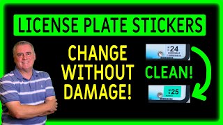 The CLEANEST Way to Change Your License Plate Registration Sticker [upl. by Razec436]