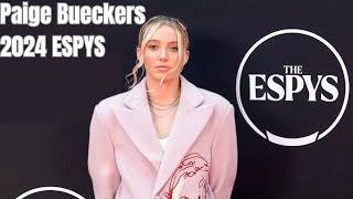 PAIGE BUECKERS  2024 ESPYS RED CARPET [upl. by Tnairb93]