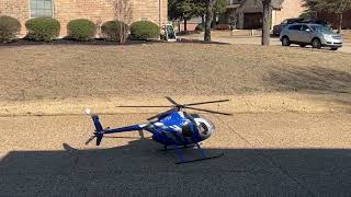 700 size 6S 5blade MD500e RC First Hover After Crash Align 700 Scale RC Helicopter [upl. by Theodora272]