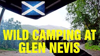 Wild Camping at Glen Nevis Ben Nevis Scotland vloggingadeadhorse [upl. by Isidore]