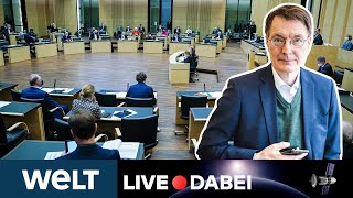 CORONAKRISE Lauterbach spricht  Bundesrat berät über neue QuarantäneMaßnahmen  WELT Live dabei [upl. by Vidovic448]