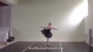 Swan Lake Odile variation Age 12 Russian ballerina [upl. by Grew]