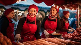 🔴 PRAGUE LIVE CHRISTMAS MARKETS IN PRAGUE 2023 CHARLES BRIDGE COVERED IN FOG CZECH STREET FOOD [upl. by Enelegna]